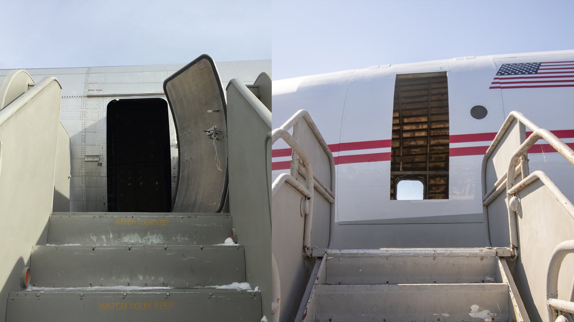 TWA_Connie_BeforeandAfter_PlaneDoor