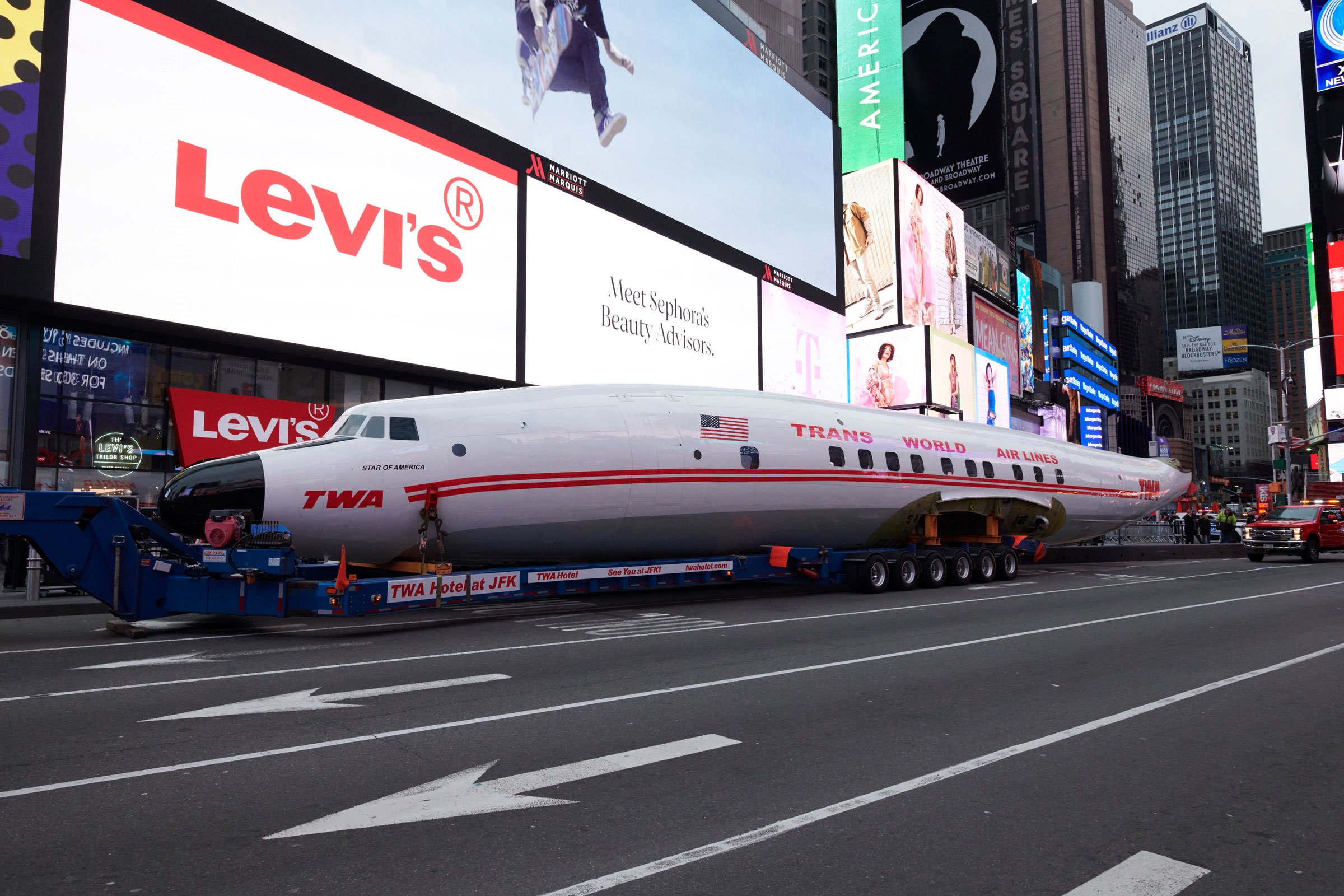 Connie in Times Square