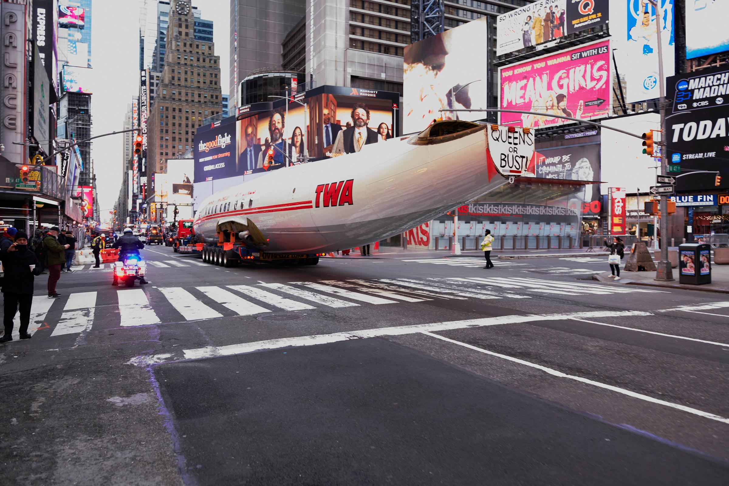 Connie in Times Square