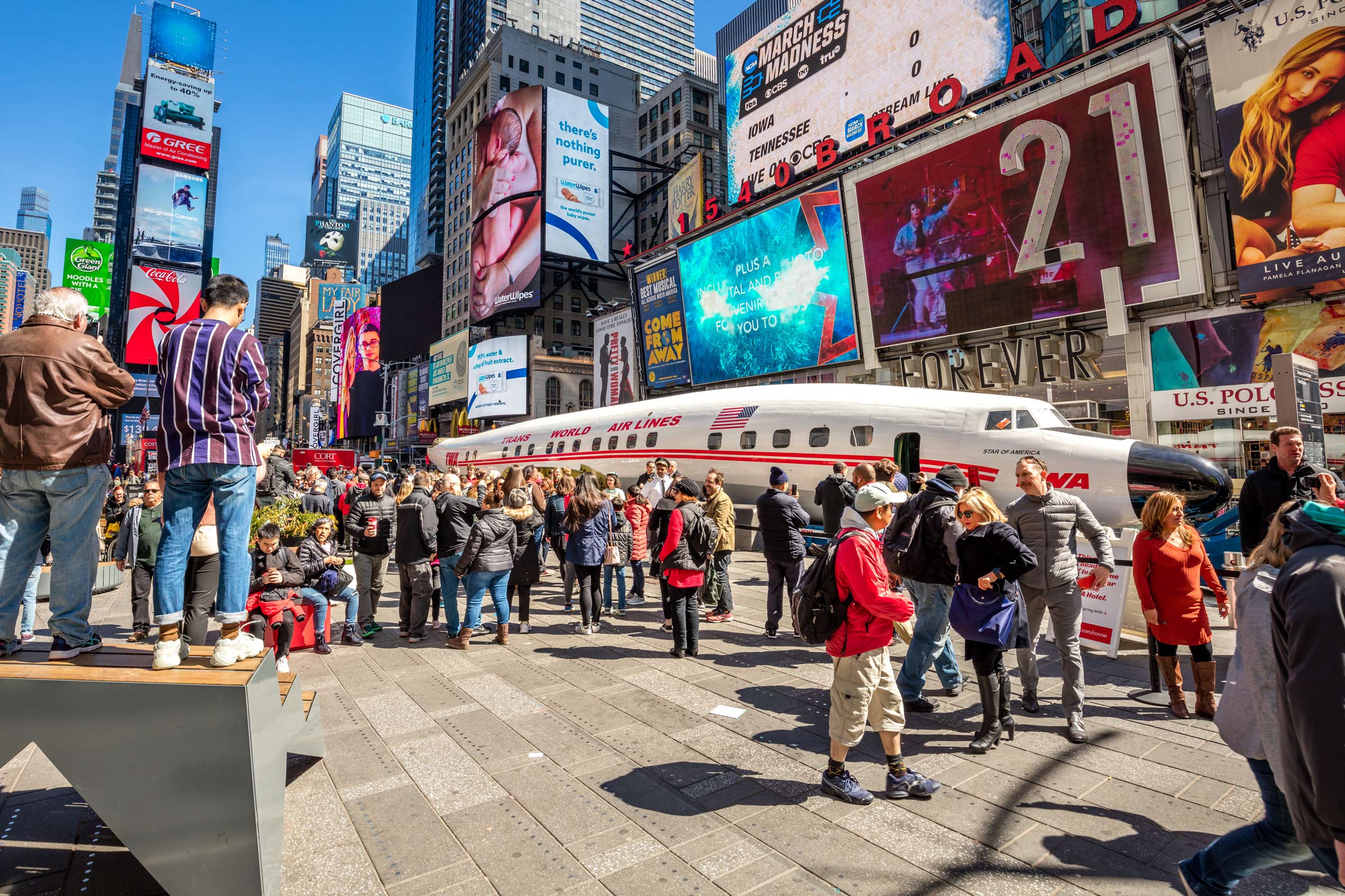 Crowds flocked to see Connie on March 24, 2019.