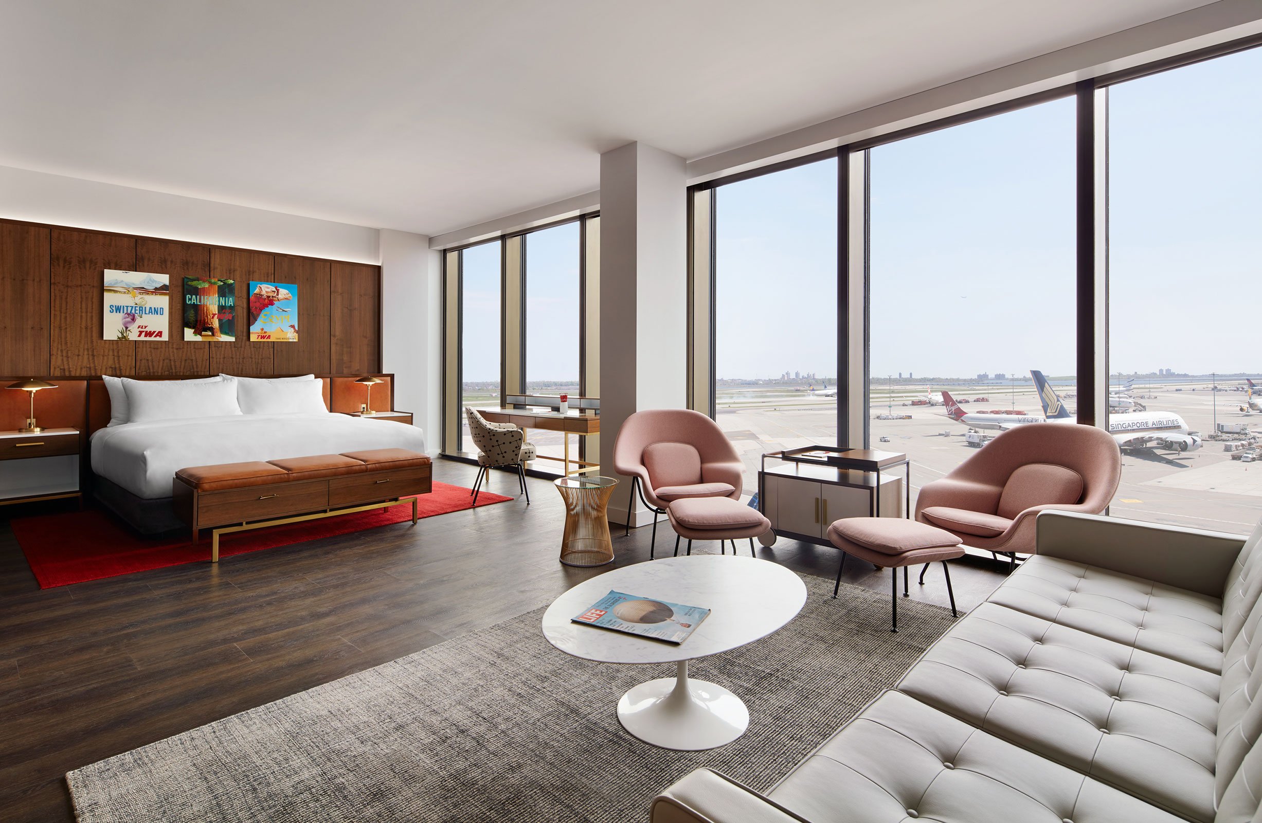 TWA Hotel Howard Hughes Presidential Suite With Runway View