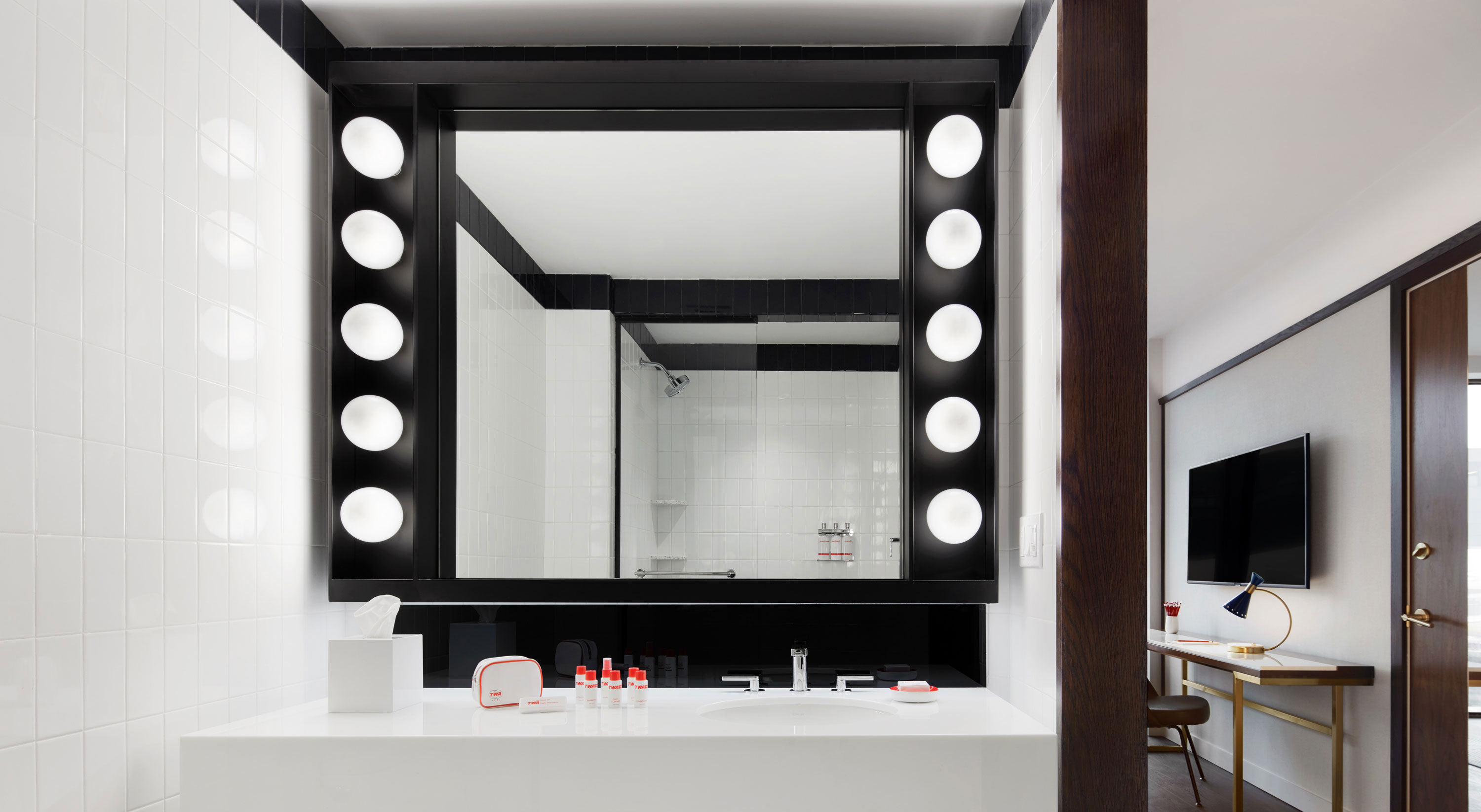 TWA Hotel Guestroom Bathroom