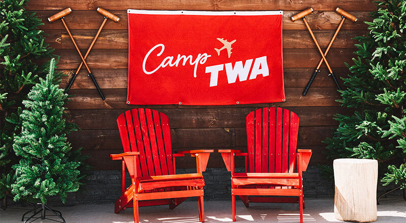  Adirondack chairs at Camp TWA