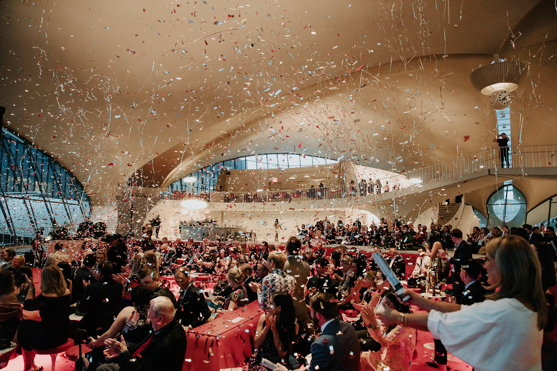 Wedding in the TWA Hotel Sunken Lounge