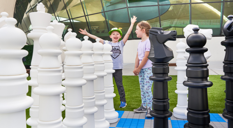  Camp TWA giant chess