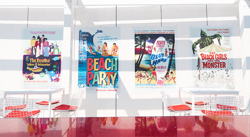  Retro posters at The Pool Bar