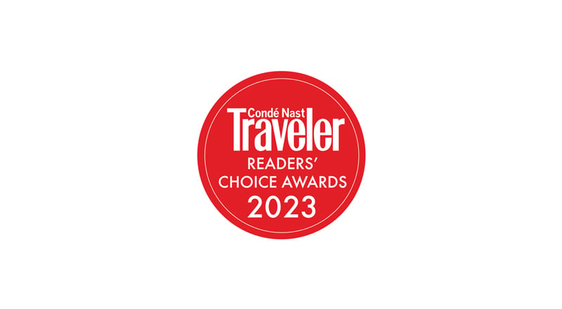  Condé Nast Traveler 2023 Readers' Choice Award badge