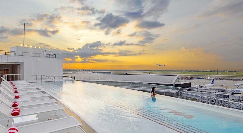  Pool at sunset