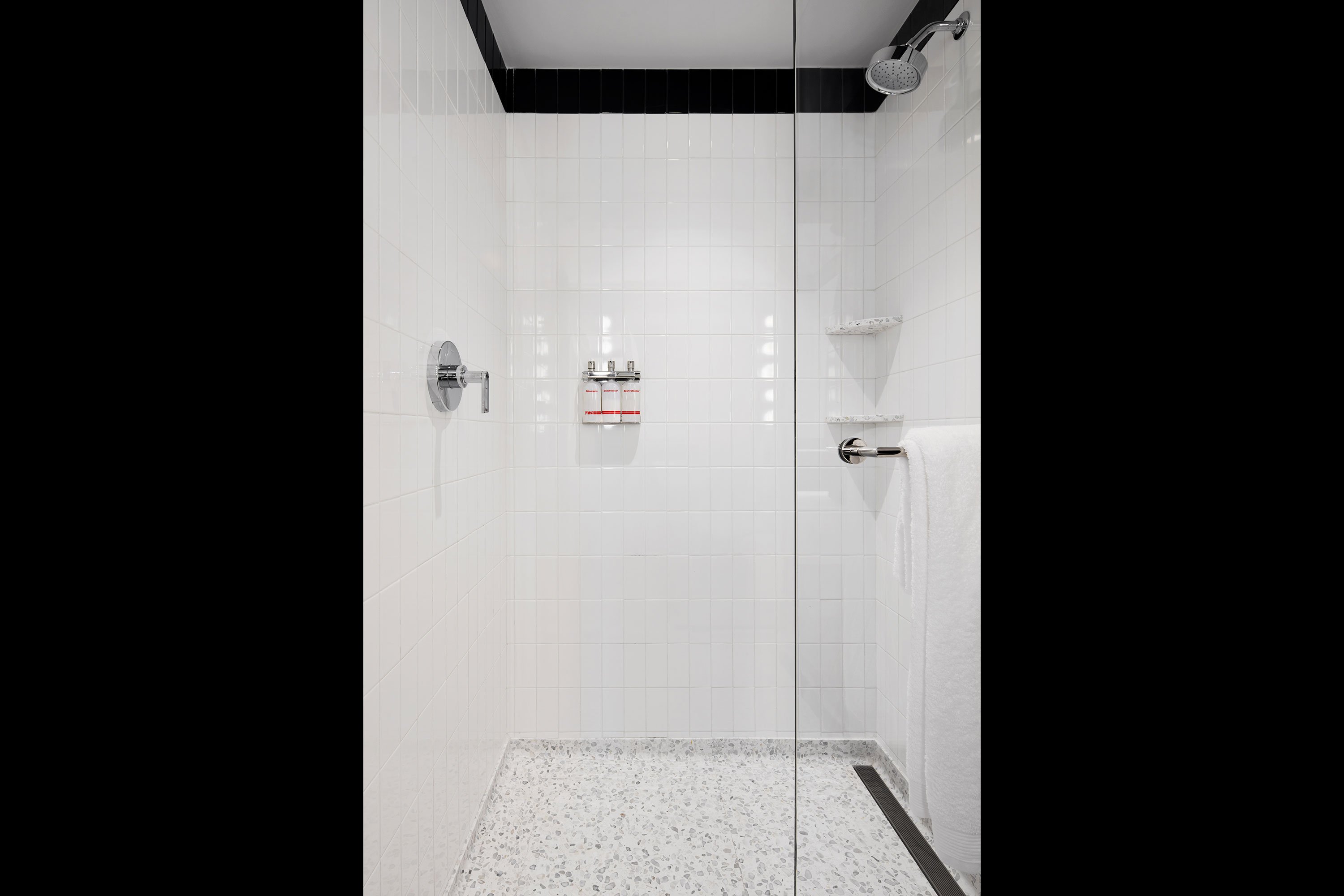TWA Hotel shower